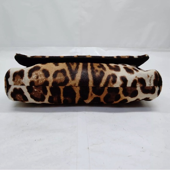 Dolce & Gabbana Leopard Print Calfhair and Leather Miss Charles Shoulder Bag - Picture 8 of 14